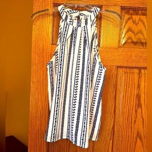 Cupshe navy/white halter